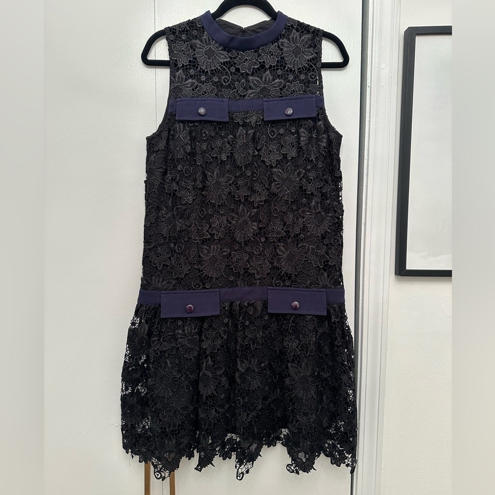 Modern Lace Dress with Back Zipper